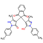 InChI=1/C31H26N4O4/c1-17-9-13-21(14-10-17)34-29(38)25(19(3)32-34)31(27(36)23-7-5-6-8-24(23)28(31)37)26-20(4)33-35(30(26)39)22-15-11-18(2)12-16-22/h5-16,32,39H,1-4H3