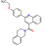 InChI=1/C27H24N2O2/c1-2-31-22-13-11-20(12-14-22)26-17-24(23-9-5-6-10-25(23)28-26)27(30)29-16-15-19-7-3-4-8-21(19)18-29/h3-14,17H,2,15-16,18H2,1H3