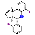 InChI=1/C18H15BrFN/c19-15-9-2-1-5-14(15)17-12-7-3-6-11(12)13-8-4-10-16(20)18(13)21-17/h1-6,8-12,17,21H,7H2/t11-,12-,17-/m0/s1