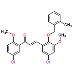 InChI=1/C25H22Cl2O4/c1-16-6-4-5-7-18(16)15-31-25-17(12-20(27)14-24(25)30-3)8-10-22(28)21-13-19(26)9-11-23(21)29-2/h4-14H,15H2,1-3H3/b10-8+