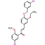 InChI=1/C25H22Cl2O4/c1-3-30-25-14-17(7-10-22(28)21-15-20(27)9-12-23(21)29-2)8-11-24(25)31-16-18-5-4-6-19(26)13-18/h4-15H,3,16H2,1-2H3/b10-7+