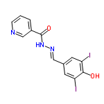 InChI=1/C13H9I2N3O2/c14-10-4-8(5-11(15)12(10)19)6-17-18-13(20)9-2-1-3-16-7-9/h1-7,19H,(H,18,20)/b17-6+