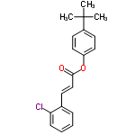 InChI=1/C19H19ClO2/c1-19(2,3)15-9-11-16(12-10-15)22-18(21)13-8-14-6-4-5-7-17(14)20/h4-13H,1-3H3/b13-8+