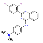 InChI=1/C22H18Cl2N4/c1-28(2)16-10-8-15(9-11-16)25-22-18-5-3-4-6-20(18)26-21(27-22)17-12-7-14(23)13-19(17)24/h3-13H,1-2H3,(H,25,26,27)