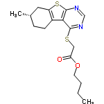 InChI=1/C17H22N2O2S2/c1-3-4-7-21-14(20)9-22-16-15-12-6-5-11(2)8-13(12)23-17(15)19-10-18-16/h10-11H,3-9H2,1-2H3/t11-/m0/s1