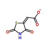 InChI=1/C5H3NO4S/c7-3(8)1-2-4(9)6-5(10)11-2/h1H,(H,7,8)(H,6,9,10)/p-1/b2-1+