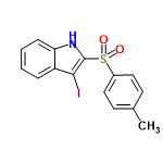 InChI=1/C15H12INO2S/c1-10-6-8-11(9-7-10)20(18,19)15-14(16)12-4-2-3-5-13(12)17-15/h2-9,17H,1H3