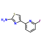 InChI=1/C8H6FN3S/c9-7-3-1-2-5(11-7)6-4-13-8(10)12-6/h1-4H,(H2,10,12)