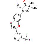 InChI=1/C23H22F3NO3/c1-22(2,3)21(28)17(13-27)10-15-8-9-19(29-4)20(12-15)30-14-16-6-5-7-18(11-16)23(24,25)26/h5-12H,14H2,1-4H3/b17-10+