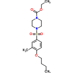 InChI=1/C18H28N2O5S/c1-4-6-13-25-17-8-7-16(14-15(17)3)26(22,23)20-11-9-19(10-12-20)18(21)24-5-2/h7-8,14H,4-6,9-13H2,1-3H3