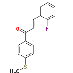 InChI=1/C16H13FOS/c1-19-14-9-6-13(7-10-14)16(18)11-8-12-4-2-3-5-15(12)17/h2-11H,1H3/b11-8+