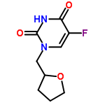 InChI=1/C9H11FN2O3/c10-7-5-12(9(14)11-8(7)13)4-6-2-1-3-15-6/h5-6H,1-4H2,(H,11,13,14)