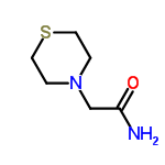 InChI=1/C6H12N2OS/c7-6(9)5-8-1-3-10-4-2-8/h1-5H2,(H2,7,9)