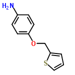 InChI=1/C11H11NOS/c12-9-3-5-10(6-4-9)13-8-11-2-1-7-14-11/h1-7H,8,12H2