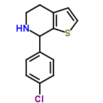 InChI=1/C13H12ClNS/c14-11-3-1-9(2-4-11)12-13-10(5-7-15-12)6-8-16-13/h1-4,6,8,12,15H,5,7H2