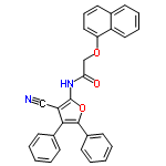 InChI=1/C29H20N2O3/c30-18-24-27(21-11-3-1-4-12-21)28(22-13-5-2-6-14-22)34-29(24)31-26(32)19-33-25-17-9-15-20-10-7-8-16-23(20)25/h1-17H,19H2,(H,31,32)