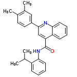 InChI=1/C27H26N2O/c1-17(2)21-9-5-7-11-24(21)29-27(30)23-16-26(20-14-13-18(3)19(4)15-20)28-25-12-8-6-10-22(23)25/h5-17H,1-4H3,(H,29,30)