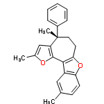 InChI=1/C24H22O2/c1-15-9-10-20-18(13-15)22-21(26-20)11-12-24(3,17-7-5-4-6-8-17)19-14-16(2)25-23(19)22/h4-10,13-14H,11-12H2,1-3H3/t24-/m0/s1