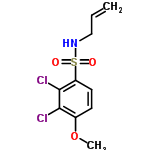 InChI=1/C10H11Cl2NO3S/c1-3-6-13-17(14,15)8-5-4-7(16-2)9(11)10(8)12/h3-5,13H,1,6H2,2H3