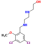 InChI=1/C12H18Cl2N2O2/c1-18-12-9(6-10(13)7-11(12)14)8-16-3-2-15-4-5-17/h6-7,15-17H,2-5,8H2,1H3