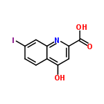 InChI=1/C10H6INO3/c11-5-1-2-6-7(3-5)12-8(10(14)15)4-9(6)13/h1-4H,(H,12,13)(H,14,15)