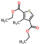 InChI=1/C11H14O4S/c1-4-14-10(12)8-6-16-9(7(8)3)11(13)15-5-2/h6H,4-5H2,1-3H3