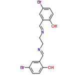 InChI=1/C16H14Br2N2O2/c17-13-1-3-15(21)11(7-13)9-19-5-6-20-10-12-8-14(18)2-4-16(12)22/h1-4,7-10,21-22H,5-6H2/b19-9+,20-10+