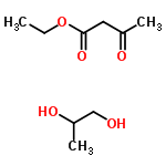 InChI=1/C6H10O3.C3H8O2/c1-3-9-6(8)4-5(2)7;1-3(5)2-4/h3-4H2,1-2H3;3-5H,2H2,1H3