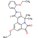 InChI=1/C24H22N2O4S2/c1-5-29-13-11-14-18-21(24(3,4)25-19(14)15(12-13)20(27)22(25)28)32-26(23(18)31)16-9-7-8-10-17(16)30-6-2/h7-12H,5-6H2,1-4H3