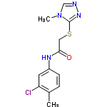 InChI=1/C12H13ClN4OS/c1-8-3-4-9(5-10(8)13)15-11(18)6-19-12-16-14-7-17(12)2/h3-5,7H,6H2,1-2H3,(H,15,18)