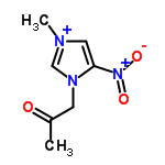 InChI=1/C7H10N3O3/c1-6(11)3-9-5-8(2)4-7(9)10(12)13/h4-5H,3H2,1-2H3/q+1