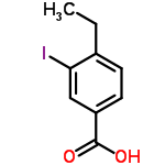 InChI=1/C9H9IO2/c1-2-6-3-4-7(9(11)12)5-8(6)10/h3-5H,2H2,1H3,(H,11,12)