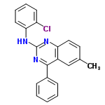 InChI=1/C21H16ClN3/c1-14-11-12-18-16(13-14)20(15-7-3-2-4-8-15)25-21(23-18)24-19-10-6-5-9-17(19)22/h2-13H,1H3,(H,23,24,25)