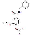 InChI=1/C16H15F2NO3/c1-21-14-9-12(7-8-13(14)22-16(17)18)15(20)19-10-11-5-3-2-4-6-11/h2-9,16H,10H2,1H3,(H,19,20)