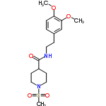 InChI=1/C17H26N2O5S/c1-23-15-5-4-13(12-16(15)24-2)6-9-18-17(20)14-7-10-19(11-8-14)25(3,21)22/h4-5,12,14H,6-11H2,1-3H3,(H,18,20)