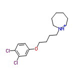 InChI=1/C16H23Cl2NO/c17-15-8-7-14(13-16(15)18)20-12-6-5-11-19-9-3-1-2-4-10-19/h7-8,13H,1-6,9-12H2/p+1