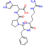 InChI=1/C26H37N9O5/c27-18(8-4-10-31-26(28)29)22(36)33-19(12-16-6-2-1-3-7-16)24(38)35-11-5-9-21(35)23(37)34-20(25(39)40)13-17-14-30-15-32-17/h1-3,6-7,14-15,18-21H,4-5,8-13,27H2,(H,30,32)(H,33,36)(H,34,37)(H,39,40)(H4,28,29,31)