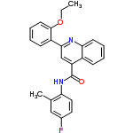 InChI=1/C25H21FN2O2/c1-3-30-24-11-7-5-9-19(24)23-15-20(18-8-4-6-10-22(18)27-23)25(29)28-21-13-12-17(26)14-16(21)2/h4-15H,3H2,1-2H3,(H,28,29)