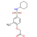 InChI=1/C15H21NO5S/c1-11-9-13(7-8-14(11)21-10-15(17)18)22(19,20)16-12-5-3-2-4-6-12/h7-9,12,16H,2-6,10H2,1H3,(H,17,18)/p-1