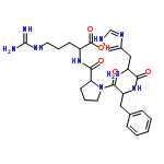 InChI=1/C26H37N9O5/c27-18(13-17-14-30-15-32-17)22(36)34-20(12-16-6-2-1-3-7-16)24(38)35-11-5-9-21(35)23(37)33-19(25(39)40)8-4-10-31-26(28)29/h1-3,6-7,14-15,18-21H,4-5,8-13,27H2,(H,30,32)(H,33,37)(H,34,36)(H,39,40)(H4,28,29,31)