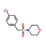 InChI=1/C11H14ClNO3S/c12-11-3-1-10(2-4-11)9-17(14,15)13-5-7-16-8-6-13/h1-4H,5-9H2