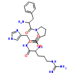 InChI=1/C26H37N9O5/c27-18(12-16-6-2-1-3-7-16)24(38)35-11-5-9-21(35)23(37)33-19(8-4-10-31-26(28)29)22(36)34-20(25(39)40)13-17-14-30-15-32-17/h1-3,6-7,14-15,18-21H,4-5,8-13,27H2,(H,30,32)(H,33,37)(H,34,36)(H,39,40)(H4,28,29,31)