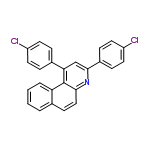 InChI=1/C25H15Cl2N/c26-19-10-5-17(6-11-19)22-15-24(18-7-12-20(27)13-8-18)28-23-14-9-16-3-1-2-4-21(16)25(22)23/h1-15H