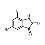 InChI=1/C8H3BrFNO2/c9-3-1-4-6(5(10)2-3)11-8(13)7(4)12/h1-2H,(H,11,12,13)