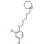 InChI=1/C16H23Cl2NO/c17-14-7-8-16(15(18)13-14)20-12-6-2-5-11-19-9-3-1-4-10-19/h7-8,13H,1-6,9-12H2/p+1