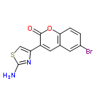 InChI=1/C12H7BrN2O2S/c13-7-1-2-10-6(3-7)4-8(11(16)17-10)9-5-18-12(14)15-9/h1-5H,(H2,14,15)