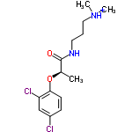 InChI=1/C14H20Cl2N2O2/c1-10(14(19)17-7-4-8-18(2)3)20-13-6-5-11(15)9-12(13)16/h5-6,9-10H,4,7-8H2,1-3H3,(H,17,19)/p+1/t10-/m1/s1