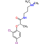 InChI=1/C14H20Cl2N2O2/c1-10(14(19)17-7-4-8-18(2)3)20-13-6-5-11(15)9-12(13)16/h5-6,9-10H,4,7-8H2,1-3H3,(H,17,19)/p+1/t10-/m0/s1