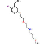 InChI=1/C16H26ClNO3/c1-3-14-13-15(5-6-16(14)17)21-12-11-20-10-8-18-7-4-9-19-2/h5-6,13,18H,3-4,7-12H2,1-2H3