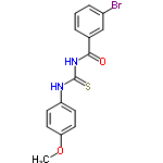 InChI=1/C15H13BrN2O2S/c1-20-13-7-5-12(6-8-13)17-15(21)18-14(19)10-3-2-4-11(16)9-10/h2-9H,1H3,(H2,17,18,19,21)